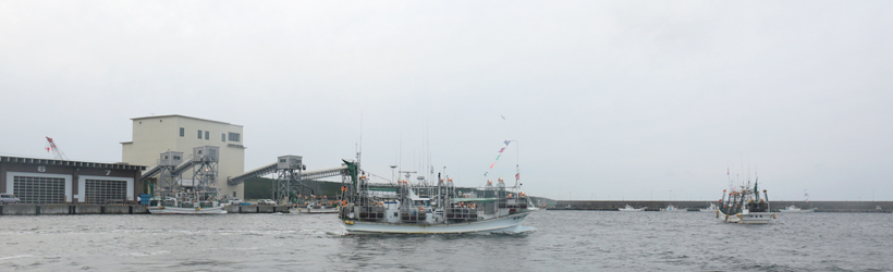 青森県三沢市　三沢沖は良質で豊富な漁場