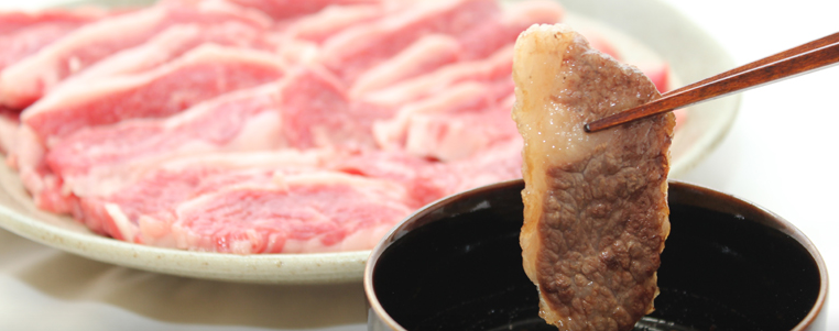 小川原湖牛 焼肉用カルビ肉（焼肉たれ付）